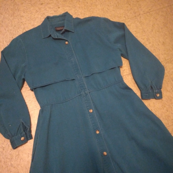 Vintage 80's Bentley Arbuckle Country Western Modest Swing Dress, Size:1… - Picture 2 of 10